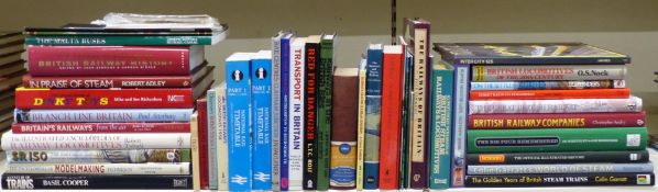 Approximately 40 books relating to railways,
