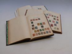 A collection of Commonwealth and foreign stamps in three wayfarer albums, Victoria, George VI,