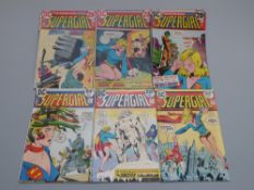 Ten DC Supergirl comics comprising issues 1-10, c1972-73.
