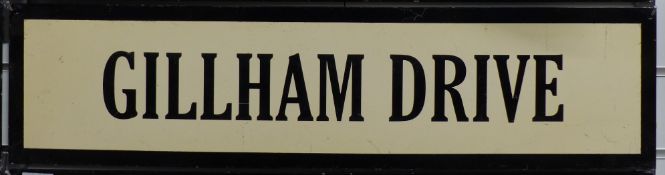 Vintage metal street sign Gillham Drive, 19.