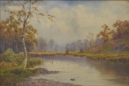 Donald A Paton (Edward Horace Thompson 1879-1949) watercolour 'Marsh Lands at the Head of