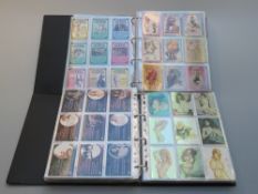 Two albums of Varga and other glamour trading cards