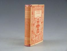 Charles Darwin The Origin of Species By Means of Natural Selection bound in red cloth with bright