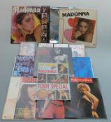 A collection of Madonna books to include a metal covered SEX with CD and foil wrapper together with