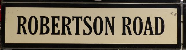 Vintage metal street sign Robertson Road, 19.