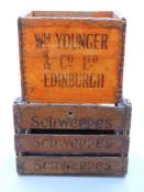 Two vintage crates,