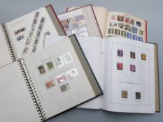 Five albums GB stamps mint and used,