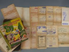 A quantity of railway ephemera including 1950s BR leaflets and posters,