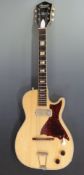 Harmony Stratotone Mercury rhythm/ lead electric guitar the body in aged scotch / blonde finish,