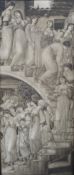 After Edward Burne Jones etching The Golden Stairs,