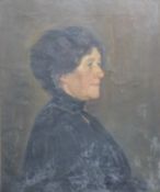David Prophet Ramsey (Scottish 1888 - 1944) oil on canvas potrait of the artist's mother Jean Ann