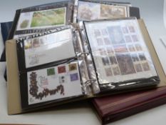 Nine albums of first day covers including three Jersey, Alderney, Isle of Man,