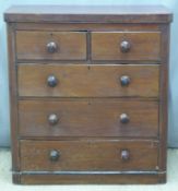 19thC mahogany chest of drawers