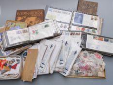 A box of GB first day cover albums,