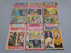 Nine DC Wanted comics comprising issues 1-9, c1972-73.