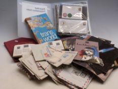 Three boxes of sundries including large quantity of foreign airmail covers,