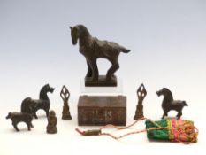 Quantity of Middle Eastern items including Cairo Ware box,