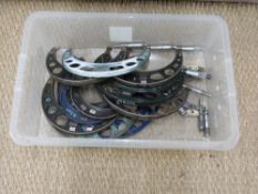 Fifteen large imperial micrometers