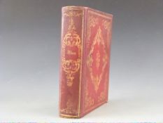 Victorian Scrap Album with handwritten quotations and verse embellished with colour plates,