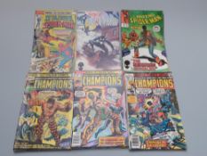Nineteen Marvel comics comprising Spider Man issues 1, 96, 275 and 289 Web of Spider Man 1,