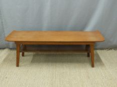 Retro G Plan style coffee table with undershelf,