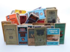 Quantity of maps including Bartholomews cloth-backed examples