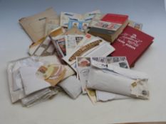 Cardinal stamp album & contents,