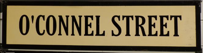 Vintage metal street sign O'Connel Street, 19.