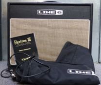 Flextone III guitar amplifier with pilot's handbook and factory preset chart serial no (21)