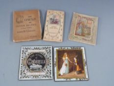 Story of Cinderella Christmas folded greeting printed in colours & gold by Marcus Ward (c1880),