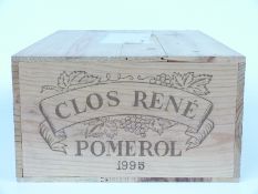 Case of 12 bottles of Château Clos Rene Pomerol 1995