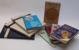 A collection of coin related reference books including Spink etc