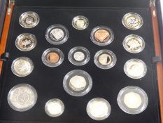 Royal Mint 2016 premium proof coin set comprising 16 coins and medal, including six two pound, two