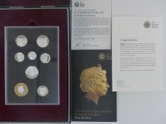 Royal Mint 2015 fourth circulating coinage portrait final edition silver proof coin set comprising