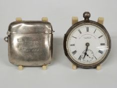 J G Graves Sheffield Express English lever hallmarked silver cased pocket watch together with an
