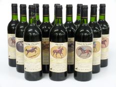 Twelve bottles of Dame Emeline Corbieres French red wine with Racing Fine Wines Limited horse racing