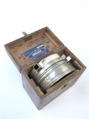 Oak cased pigeon timing clock by The Automatic Timing Clock Co, Bacup, Lincs, clock number 120808,