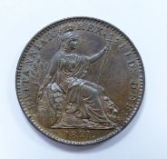 George IV 1821, first bust, first reverse sixpence, unc