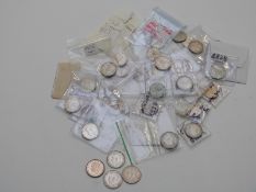 A collection of over 30 George V sixpences, mostly EF-near unc, examples include 1926, pre WWI etc