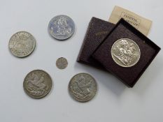 George V 1935 'rocking horse' crown, a further example, 1937 George VI Coronation example, two