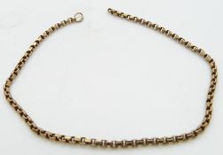 A 9ct gold section of chain, 3.7g