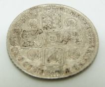 George II one shilling 1743/7 GF S3702