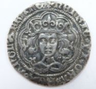 Henry VI hammered groat, rosette mascle issue 1427-1430, Calais mint, reverse inside circle, VILLA