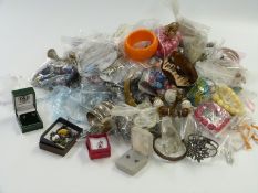 A large quantity of costume jewellery including beaded necklace etc