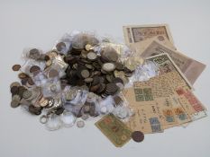 A collection of UK and overseas coinage, 19thC onwards, includes Lundy Puffin, Channel Islands,