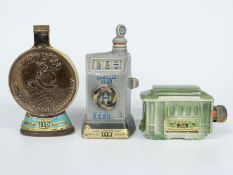 Two Beam 110 month old whiskey novelties, both 4/5 quart, one a San Francisco street car, the