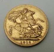 George V 1912 gold full sovereign