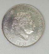 1819 George III bull head half crown, EF