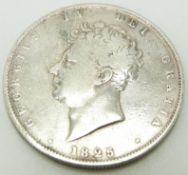 George IV 1825 half crown, second bust, second reverse, F S3809