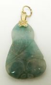 A jade pendant, length 3.8cm